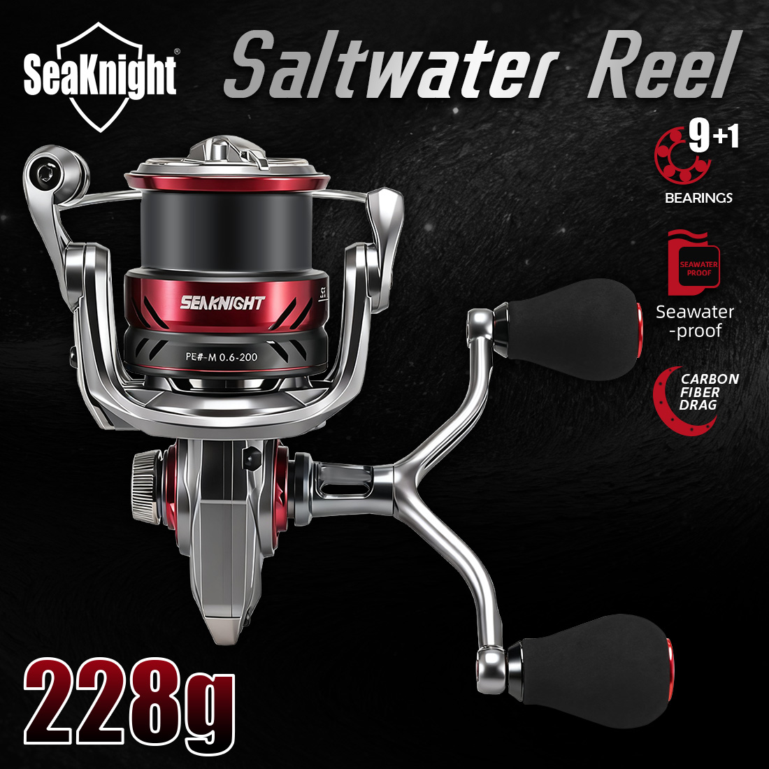 Daiwa Reel Fuego - Kołowrotek spinningowy SeaKnight Brand SLARDAR BB