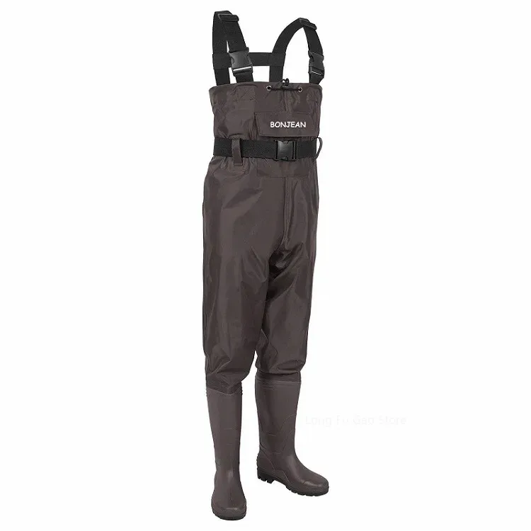 Fishing Pants Waterproof - Wodery wędkarskie Kombinezon z butami Zestaw