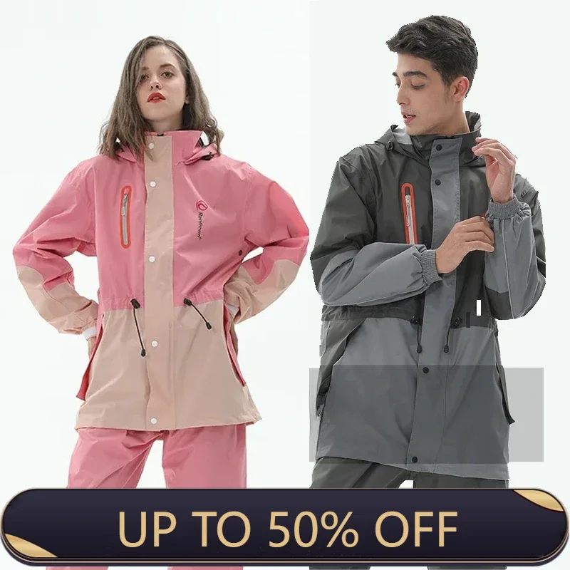 Fishing Rain Suit - Rozdzielny zestaw przeciwdeszczowy: kurtka i spodnie