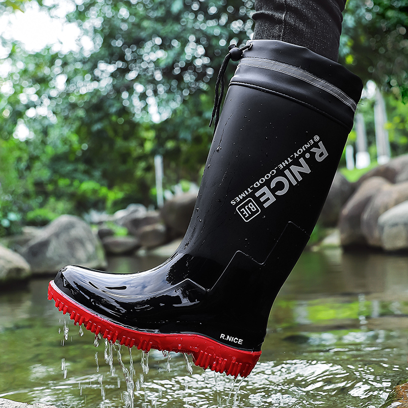 Fishing Boots - Modne męskie buty przeciwdeszczowe do użytku