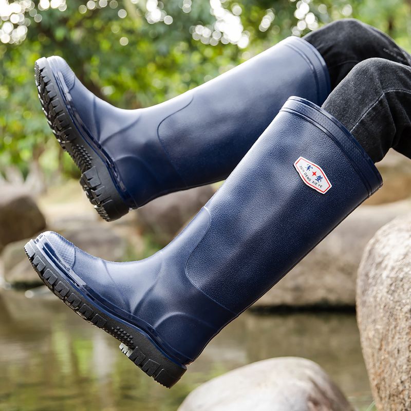 Fishing Boots - Męskie, bardzo wysokie, wodoodporne buty, wytrzymałe,