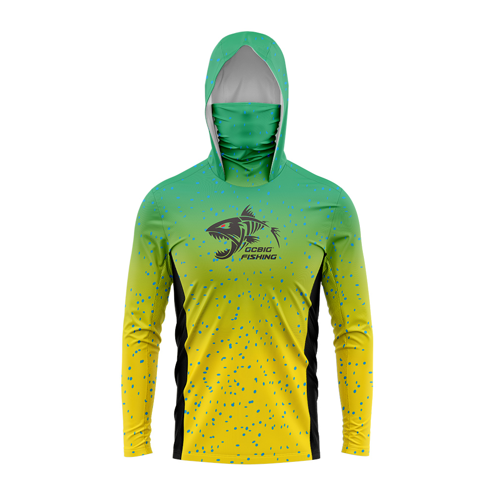 Gradientowa zielono-żółta kosz – Fishing Hoodie recenzja i cena