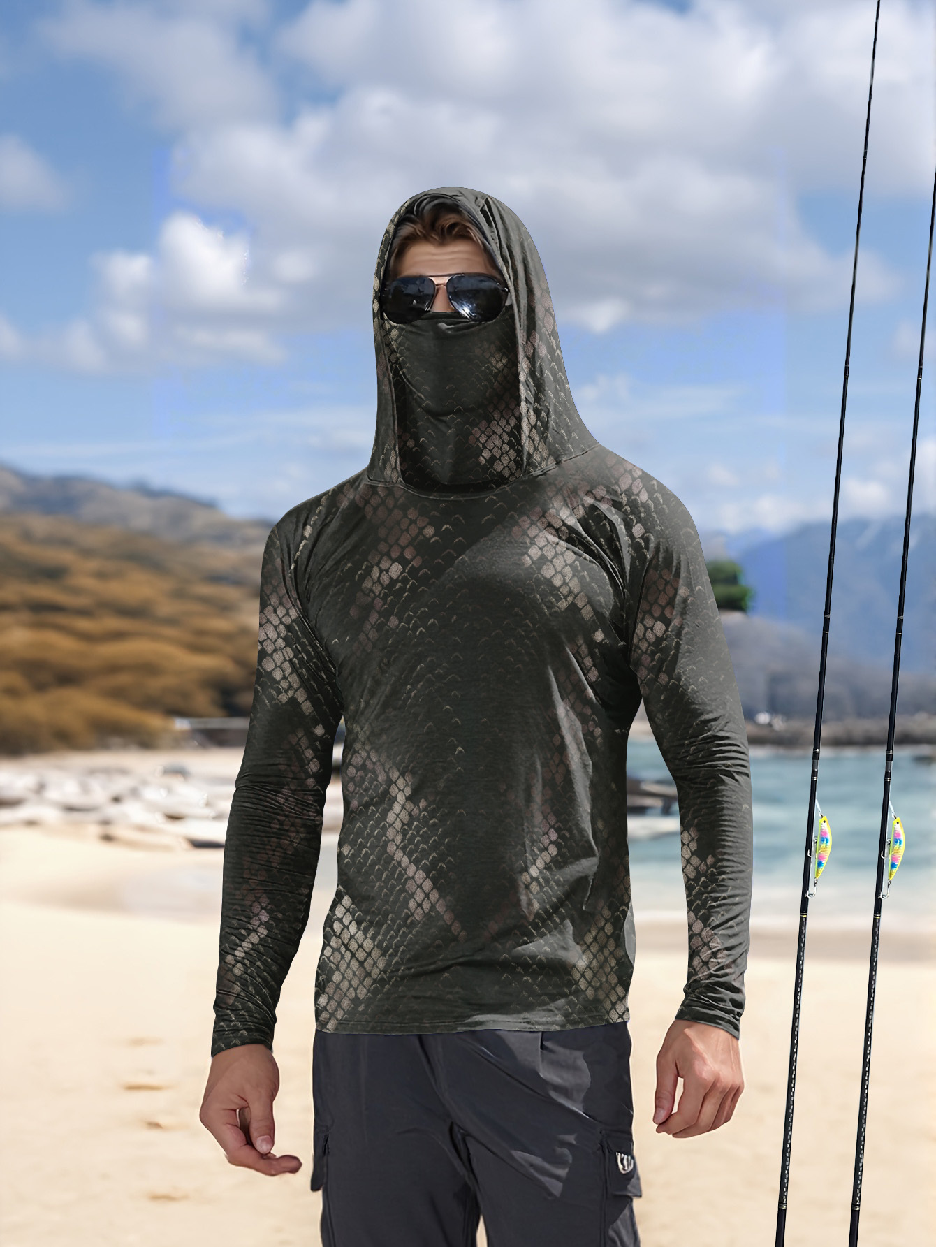 Męska koszulka wędkarska z kap – Fishing Hoodie recenzja i cena